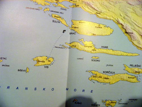 karta hrvatske vis Mountain map of Croatia , Web shop , planinarske mape , walk in  karta hrvatske vis